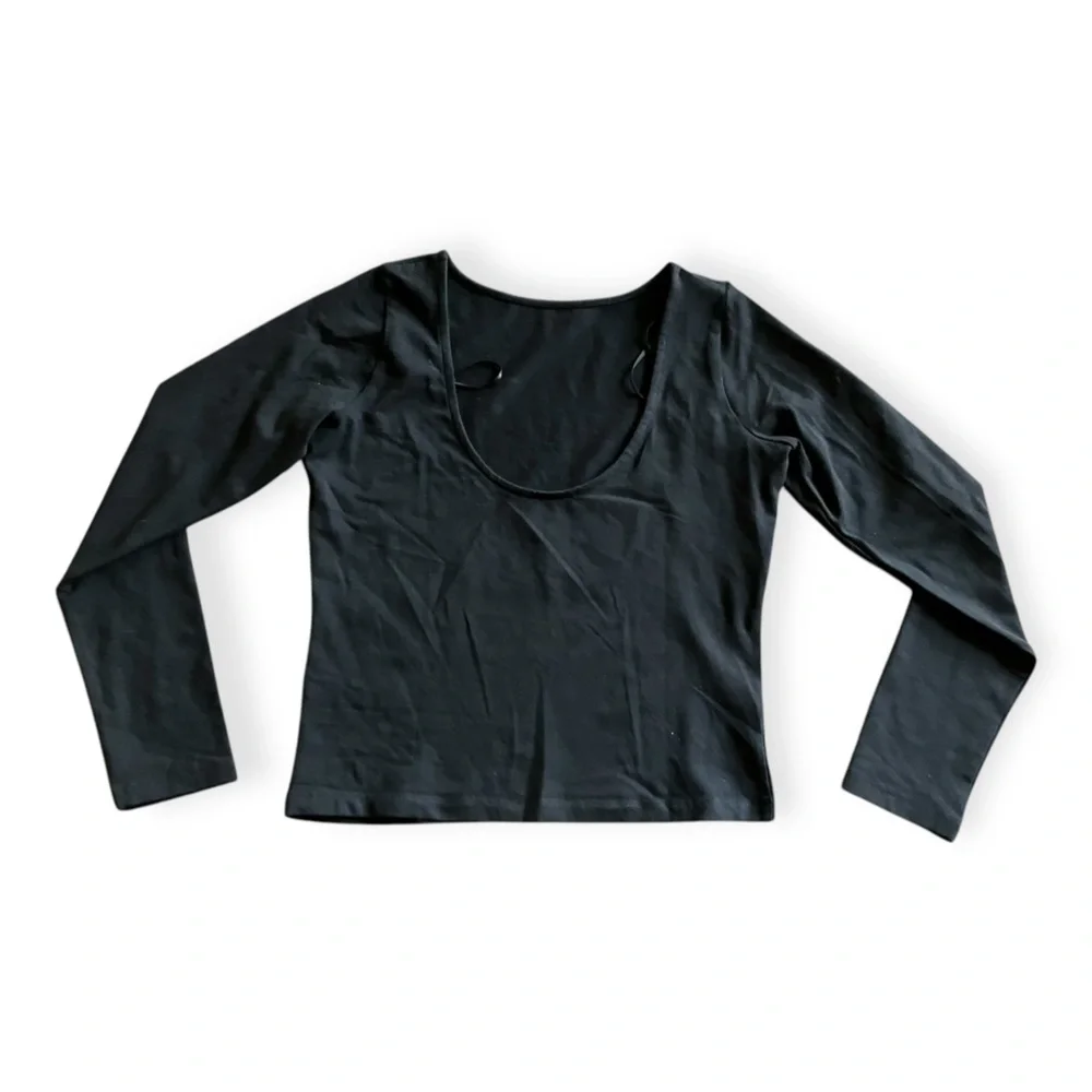 Madewell Black Long Sleeve Tee - Picture 4 of 4
